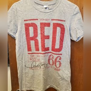 Taylor Swift RED Tour T-shirt, Small, Light Grey